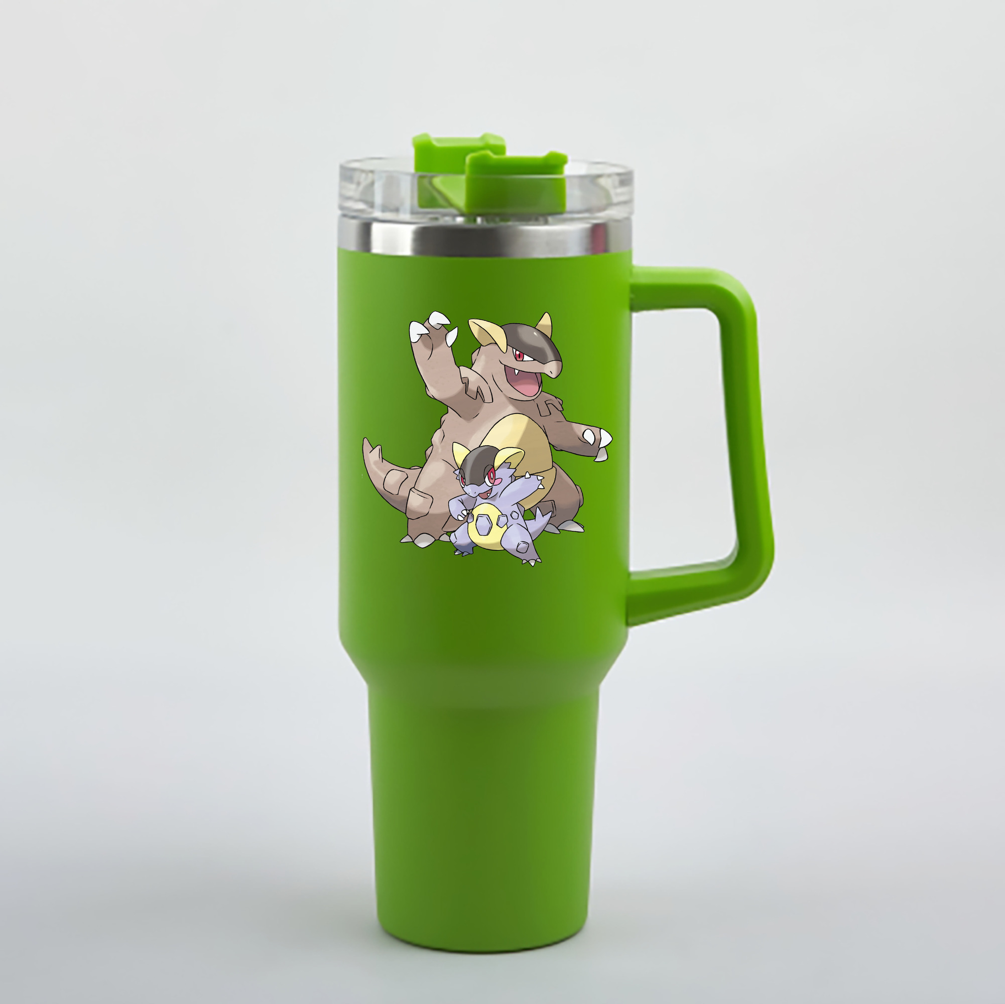 （画像用） ポケットモンスター Pokémon 1200mL車用タンブラー - クリスタルステッカー（プラスチックストロー付き）